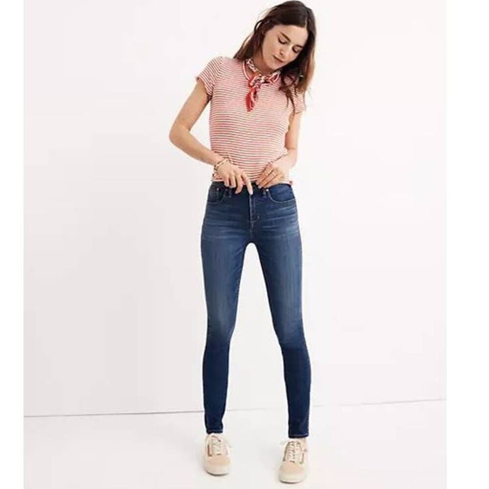 NWT Madewell Taller 10" High-Rise Skinny Jeans in Danny Wash Size W37
